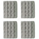6.3cm Wide Four-Row Buckle Spacing 1.5cm Silver-Gray Bra Extender with 4 Hooks for Lengthening Underwear