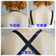 Non-Slip White Halter Neck Extended Bra Straps, Seamless Shoulder Straps 1.5 Wide, Sexy Backless Cross Bra Invisible Straps