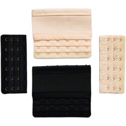 Six-Row Buckle Extended Bra with Adjustable Gathering and Tummy Control, Bra Extender with Three Rows and Six Buckles
