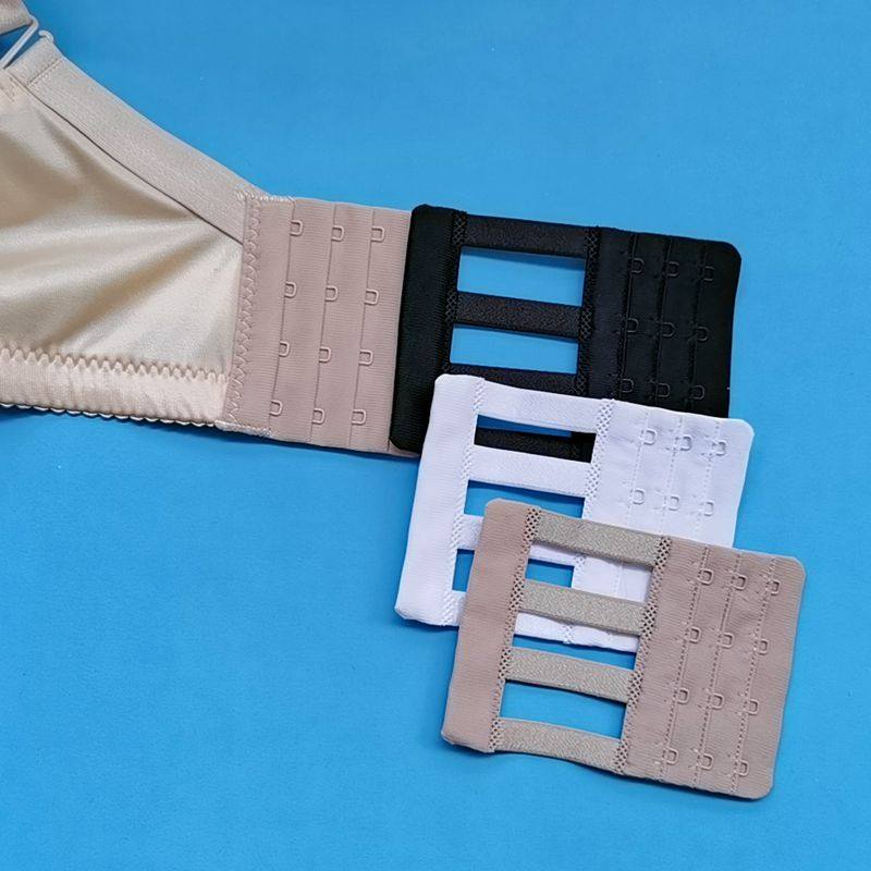 Summer cool hollow four-breasted bra extension buckle bra elastic extension buckle glossy underwear invisible buckle