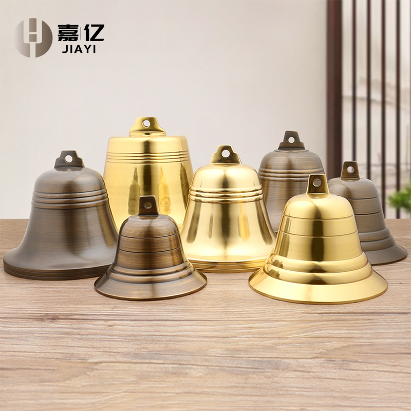 Large Copper Clock, Pure Copper Big Bell, Temple Feng Shui Hand Bell, Boat Clock, Big Clock Pendant, School Church Wall Clock