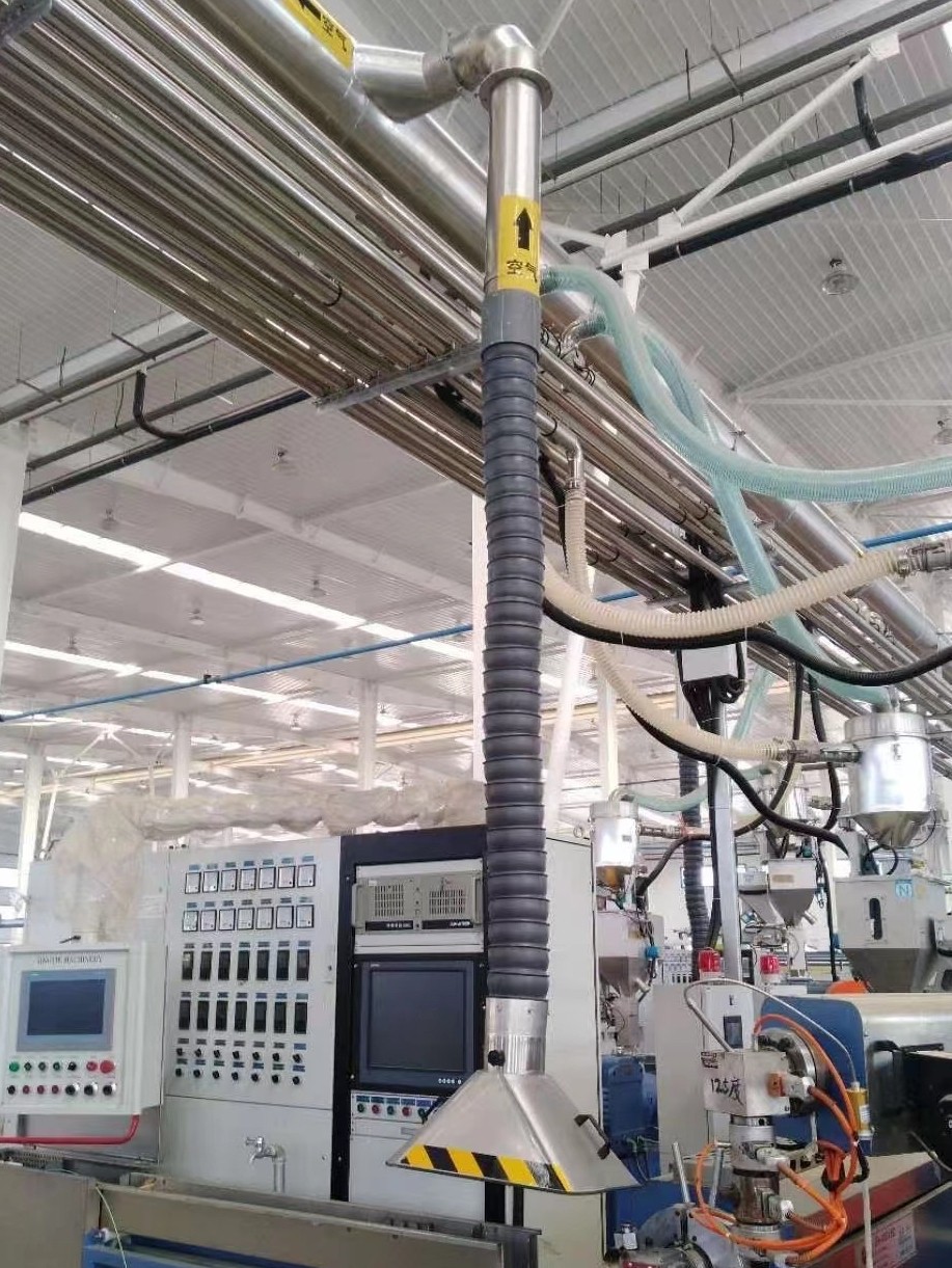 Universal bamboo tube suction arm movable gas collection hood industrial smoke exhaust dust arm solder smoke exhaust pipe moxibustion smoking hood