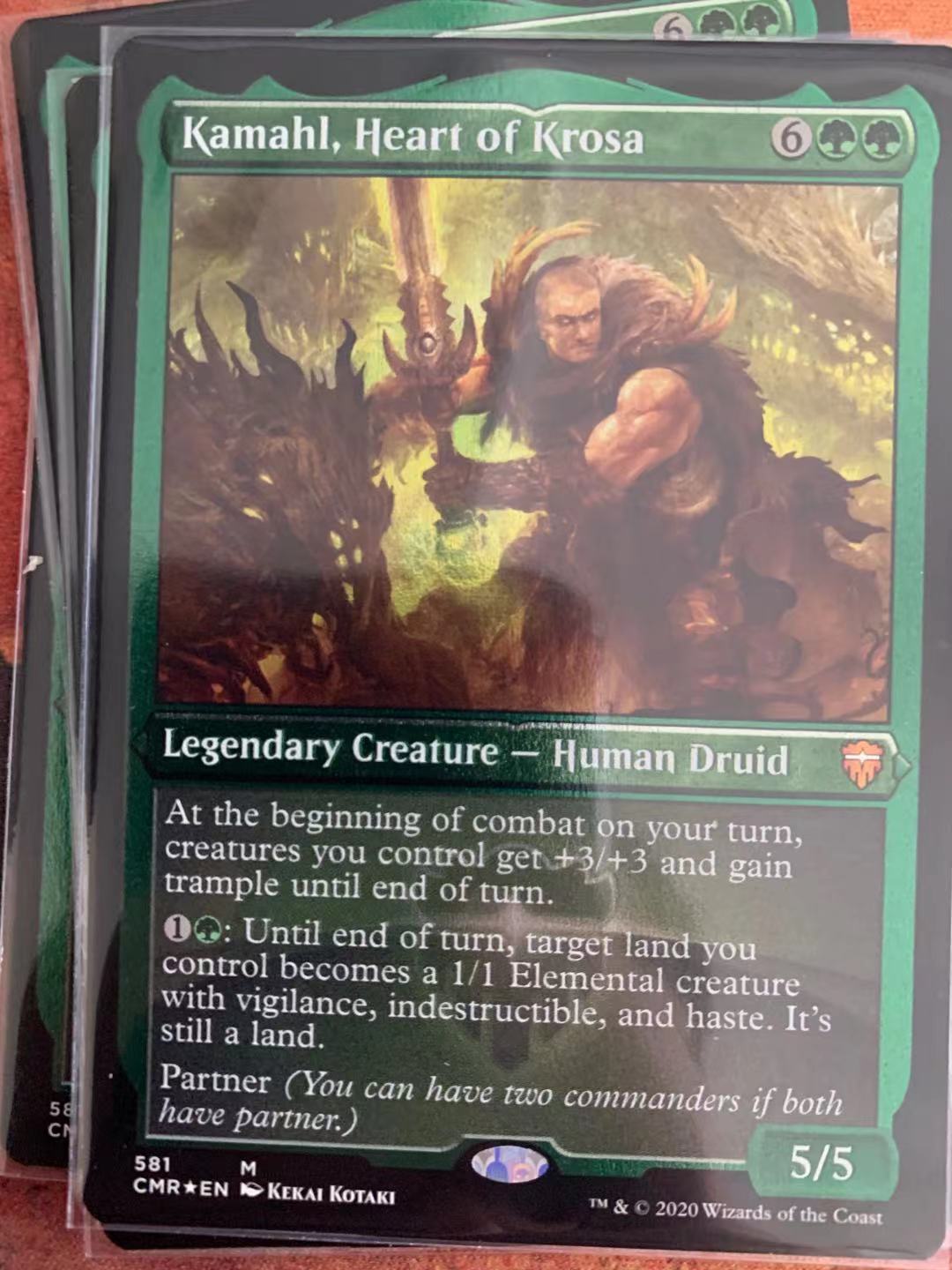 CMR Magic Card Commander Legend Etching Flash 581 Klotha Heart Kamal