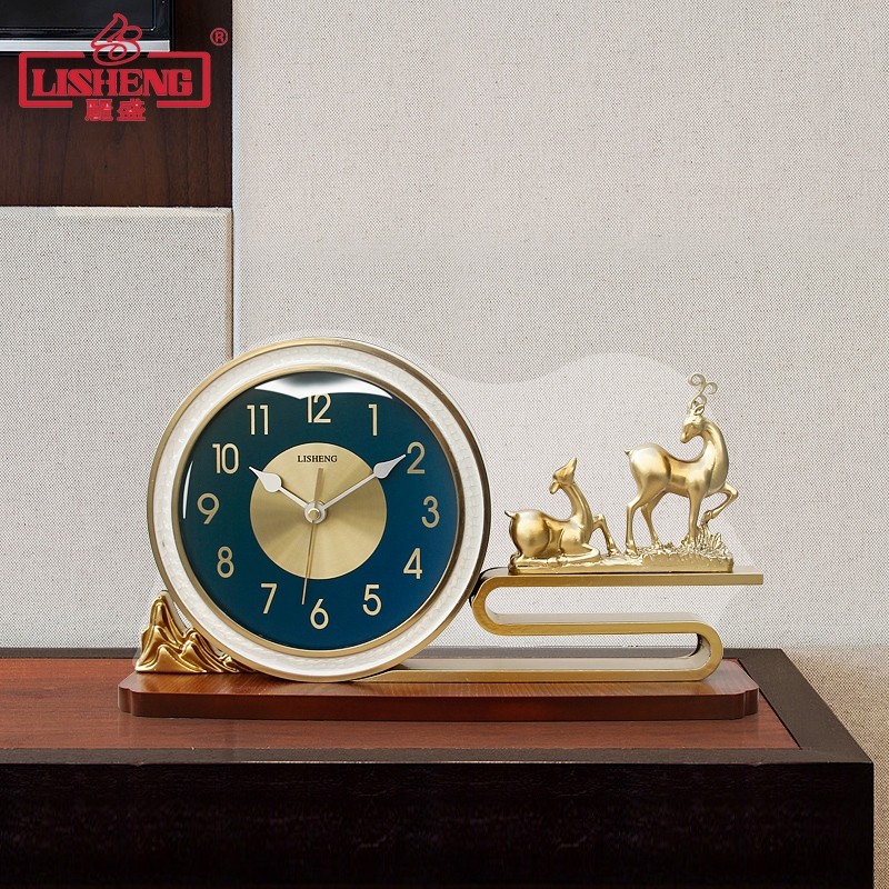 Lixing New Chinese Light Luxury Bell Household Retro Desktop Desktop Desktop American Clock