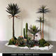 Artificial Cactus Landscaping Aloe Vera Cactus Fake Green Plants Decoration Large Desert Cactus Window Display Decoration