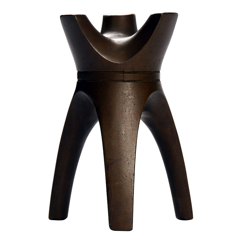 Gongfu tea with tea ceremony accessories pure copper cover iron pot lid seat ancient bronze color tea set Cast copper tea darling pendulum