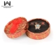 09992WL (N76-6) Большая круглая коробка розовое золото и черное дно 12 пакетов 12