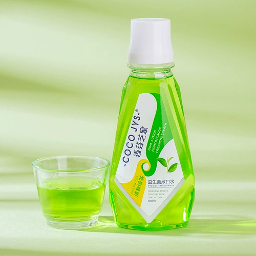 Свежий зеленый чай, ополаскиватель для рта, гигиенический пробиотик для полости рта