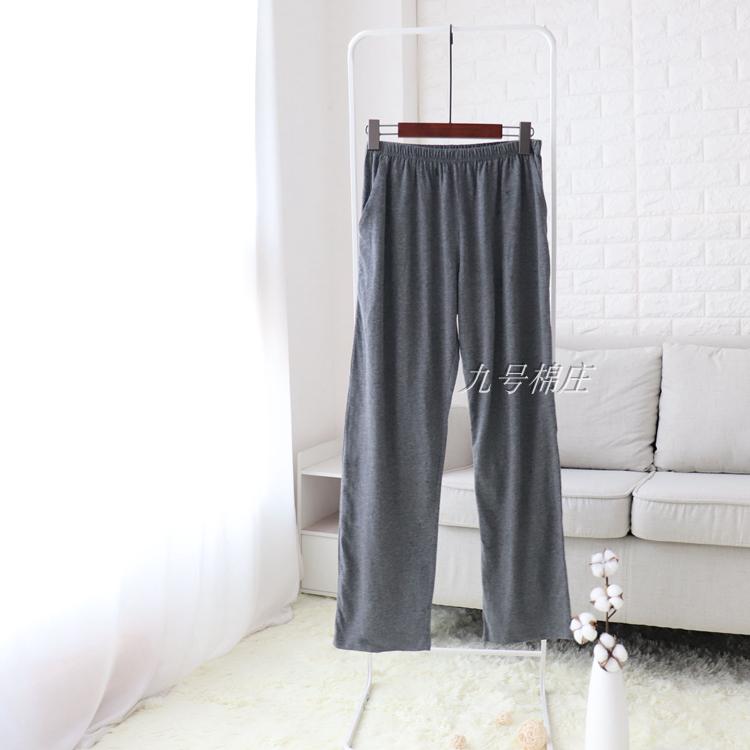 Cotton Pajama Quần Nam Mùa Hè Quần Mỏng Nhà Quần Thể Thao Giản Dị Quần của Phụ Nữ Lỏng Thẳng Rộng Chân Quần Yoga