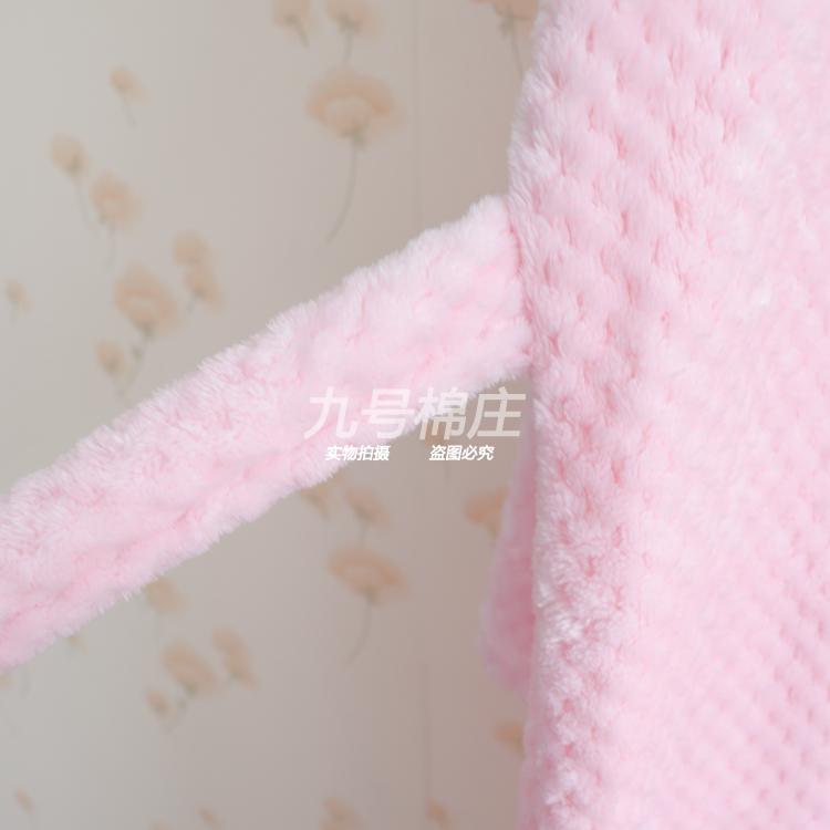 Áo choàng mùa thu và mùa đông nữ flannel trùm đầu áo choàng nhung san hô những người yêu thích áo choàng nhà nam áo len nam áo ngủ dày phần dài đồ pijama nam