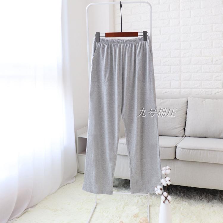 Cotton Pajama Quần Nam Mùa Hè Quần Mỏng Nhà Quần Thể Thao Giản Dị Quần của Phụ Nữ Lỏng Thẳng Rộng Chân Quần Yoga