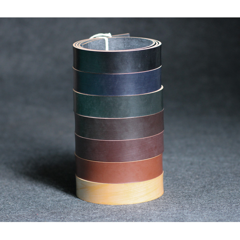 18 leather British JE horse reins rub wax plant tanned tea core back Bridle harness handmade belt strip