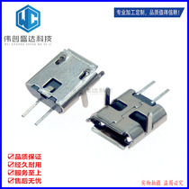 MICRO USB 2P female head 2p straight insert Mike two plugs with side female connector 2 foot patch