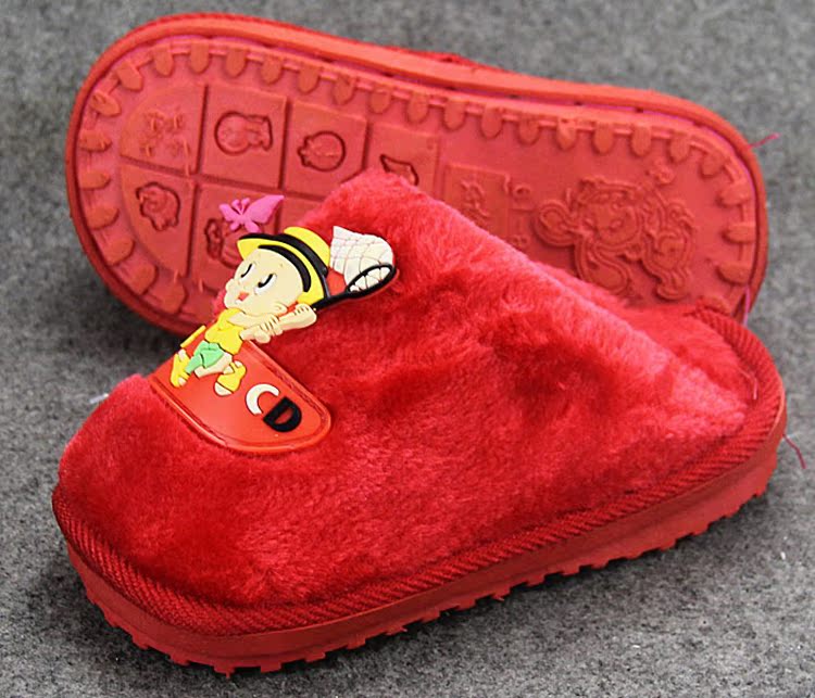 Pantoufles enfants en suède pour hiver - semelle mousse - Ref 1020089 Image 81