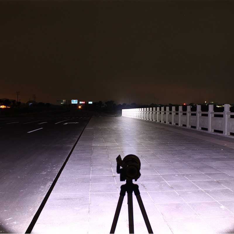 New product LED rechargeable strong light flashlight high power portable searchlight outdoor portable strong light searchlight