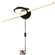 Mirror headlight bathroom led mirror cabinet light cosmetic mirror lighting simple long strip bathroom plug-in with switch toilet light