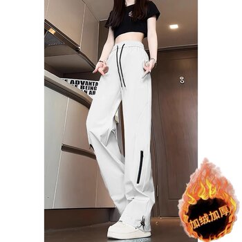 Outdoor Hiking Waterproof Softshell Pants for Men and Women, Spring and Autumn Thick Style, 2025 New Loose Straight-Leg Workwear Casual Long Pants