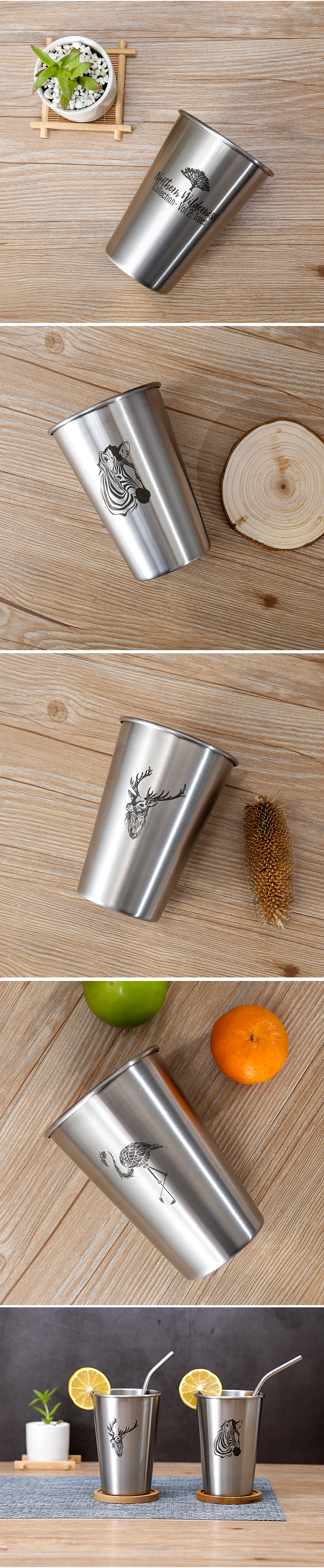 Gió công nghiệp inox cốc bia cốc nước trái cây cốc thả cốc văn phòng nhà cà phê lạnh uống cốc cốc giữ nhiệt starbucks