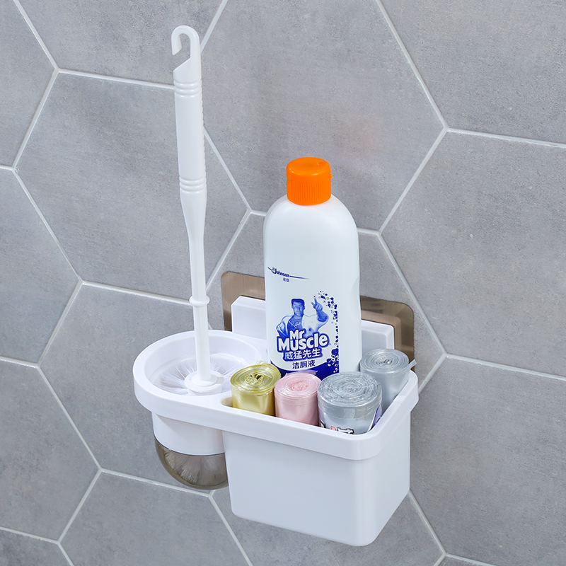 Makeup Room Toilet Brush Suit Home Long Handle Brush No Dead Angle Free From Punching Toilet Brush Holder Wash Toilet Soft Hair Brush