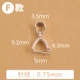 925 sterling bạc thủ công tự làm phụ kiện bạc đồng bằng hình giọt nước zircon treo khóa treo khóa kẹp khóa phụ kiện mặt dây chuyền Phật ngọc - Phụ kiện chăm sóc mắt