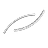 银郡 Аксессуары, глянцевая изогнутая трубка, ручка, ожерелье, браслет на ногу, браслет из красной нити ручной работы, плетеный аксессуар, S925, серебро 925 пробы, «сделай сам»