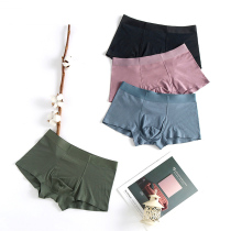 Cotton mens underwear cotton feel seamless youth summer comfortable boxer mens breathable Japanese four-corner pants 018