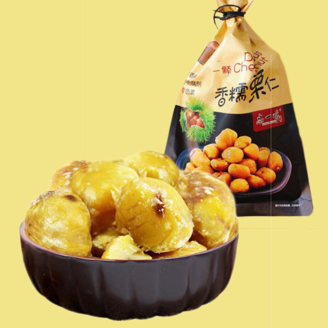 Loyal and fragrant glutinous chestnut kernel ready-to-use chestnut chestnut chestnuts to shell bagged sugar fried chestnuts 180g bags of packaging