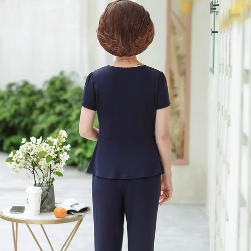 Летняя одежда для матери, комплект, футболка с коротким рукавом на день матери, коллекция 2023, в западном стиле