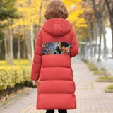 Пуховик для матери, утепленная длинная куртка с пухом, в западном стиле, для среднего возраста