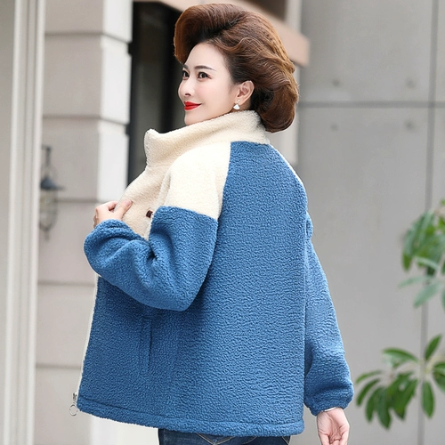 Пуховик для матери, короткая бархатная демисезонная утепленная куртка, в западном стиле