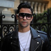 2021 New Fashion sun glasses men Big Frame Net red same style European and American tide People sunglasses driving driver driving glasses