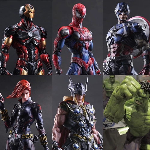 Marvel Железный Человек Человек-Паук Капитан Америка Тор Чёрная Вдова Халк Чёрная Пантера