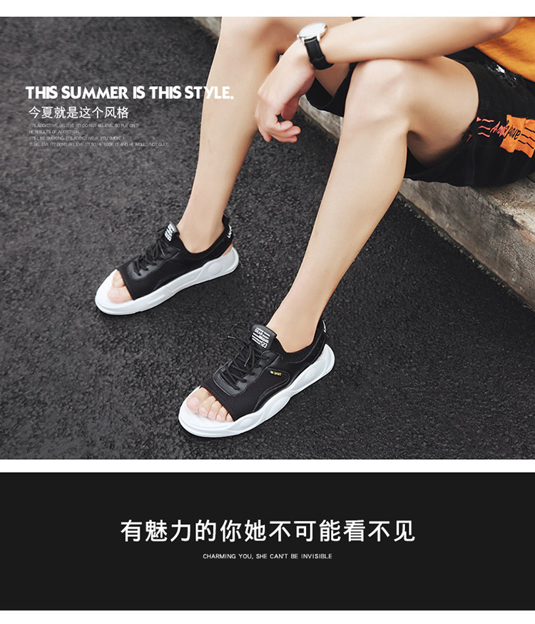 Mulinsen 2019 sandal mới dép nam sinh viên xu hướng hè nam đi biển giản dị dép từ thủy triều - Sandal shop giày