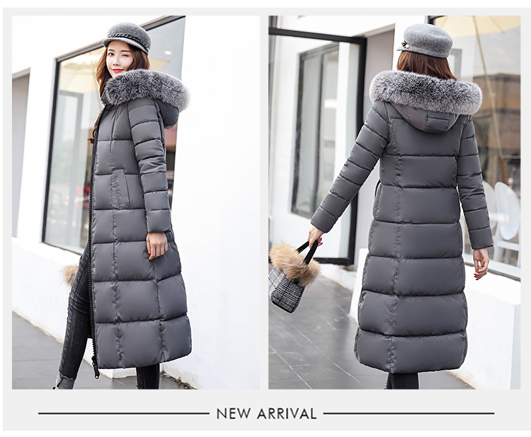 2018 mới chống mùa bông của phụ nữ xuống bông độn coat fur collar kích thước lớn bf bánh mì dịch vụ mùa đông phần dài áo lông vũ nữ