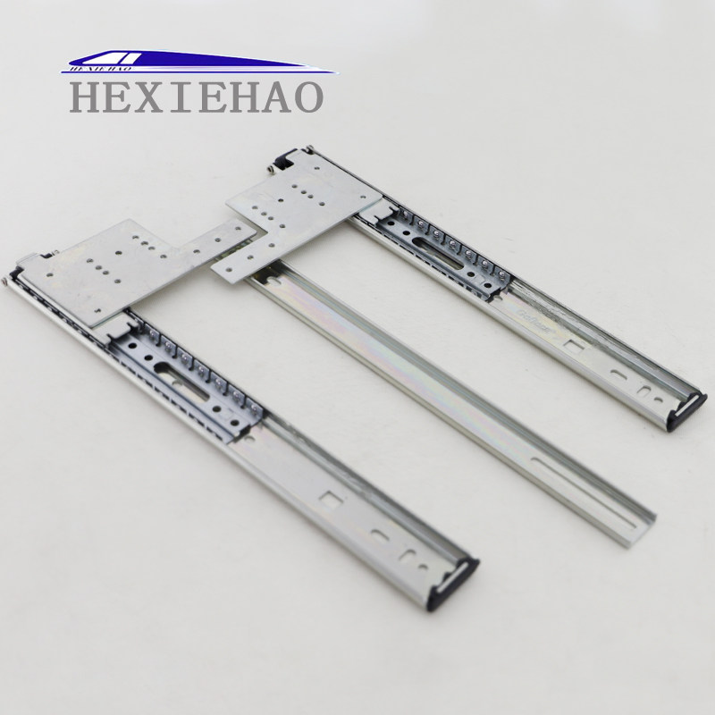 New product thickened section concealed flat door slide rail TV cabinet door track slide up door guide rail slide rail
