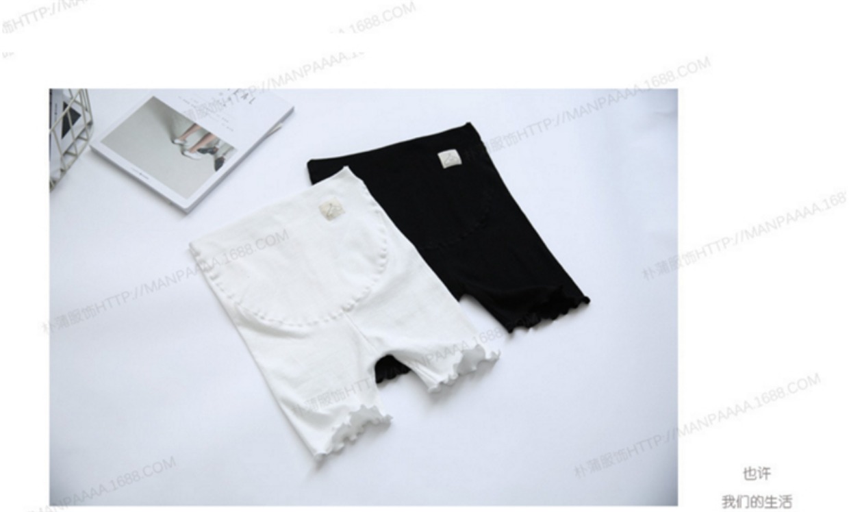 Bà bầu an toàn xà cạp cotton sợi tốt eo cao nâng bụng chống thời trang quần short đa năng mặc mỏng mùa hè đồ bầu giá rẻ