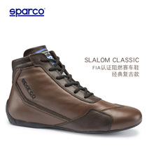 Italy SPARCO fireproof racing shoes SLALOM RB3 Retro FIA certified soft leather flame retardant entry shoes