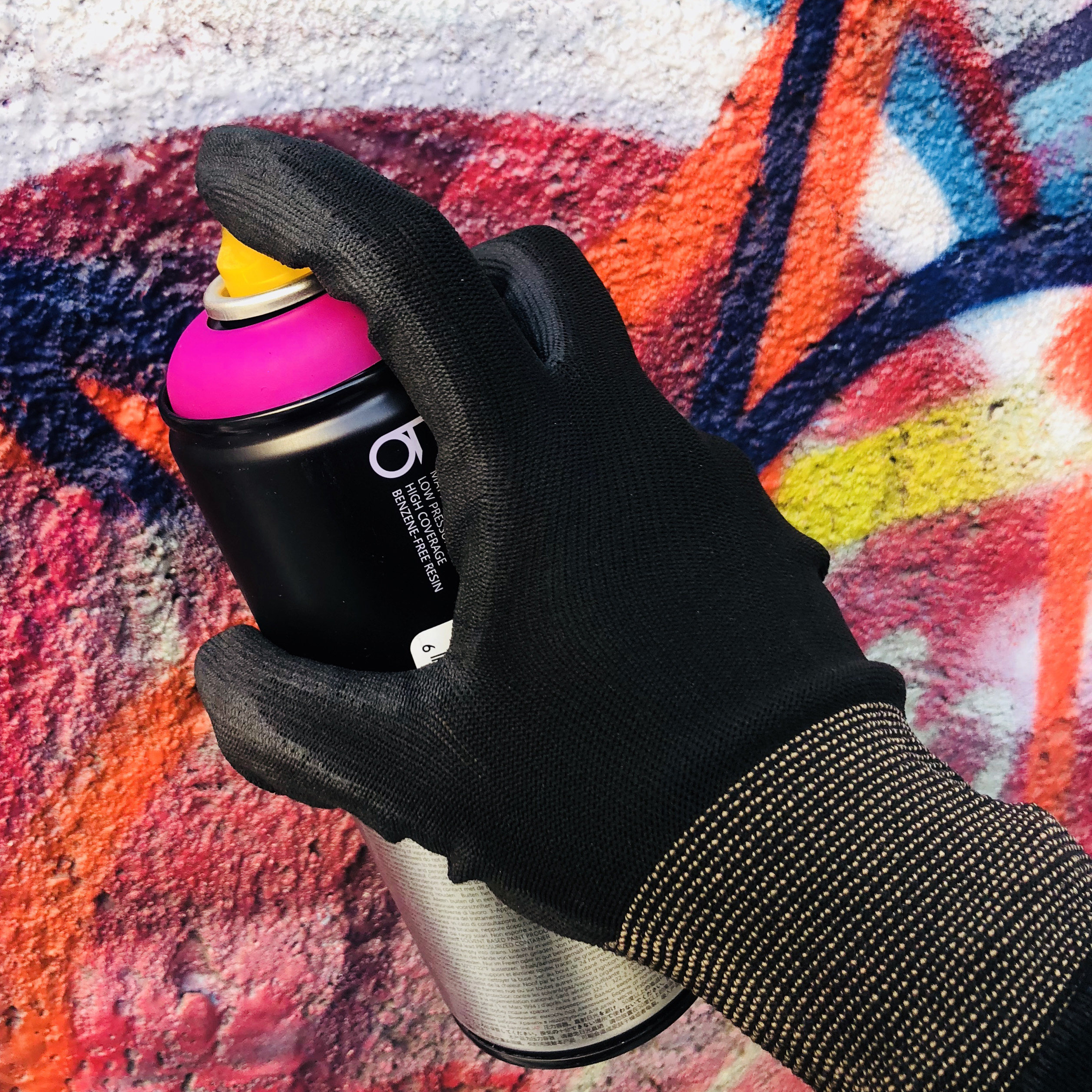Graffiti new gloves dedicated to spray painting manuscripts non-slip impermeable to black black hands CTMRK