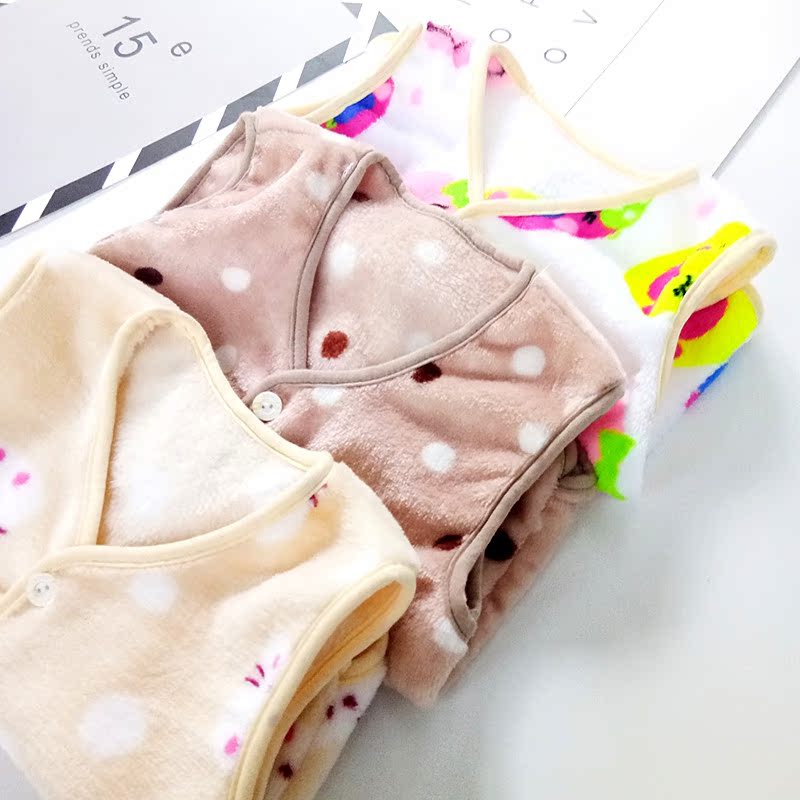 Mùa thu và mùa đông trẻ em vest sang trọng bé trai và bé gái flannel không tay vest bé ấm áp vest vai thủy triều bé ghi le jean cá tính cho bé