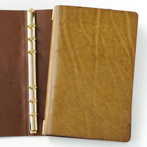WUZHI real leather A5 A6 account notebook Italian Mbox bullskin high-end gift