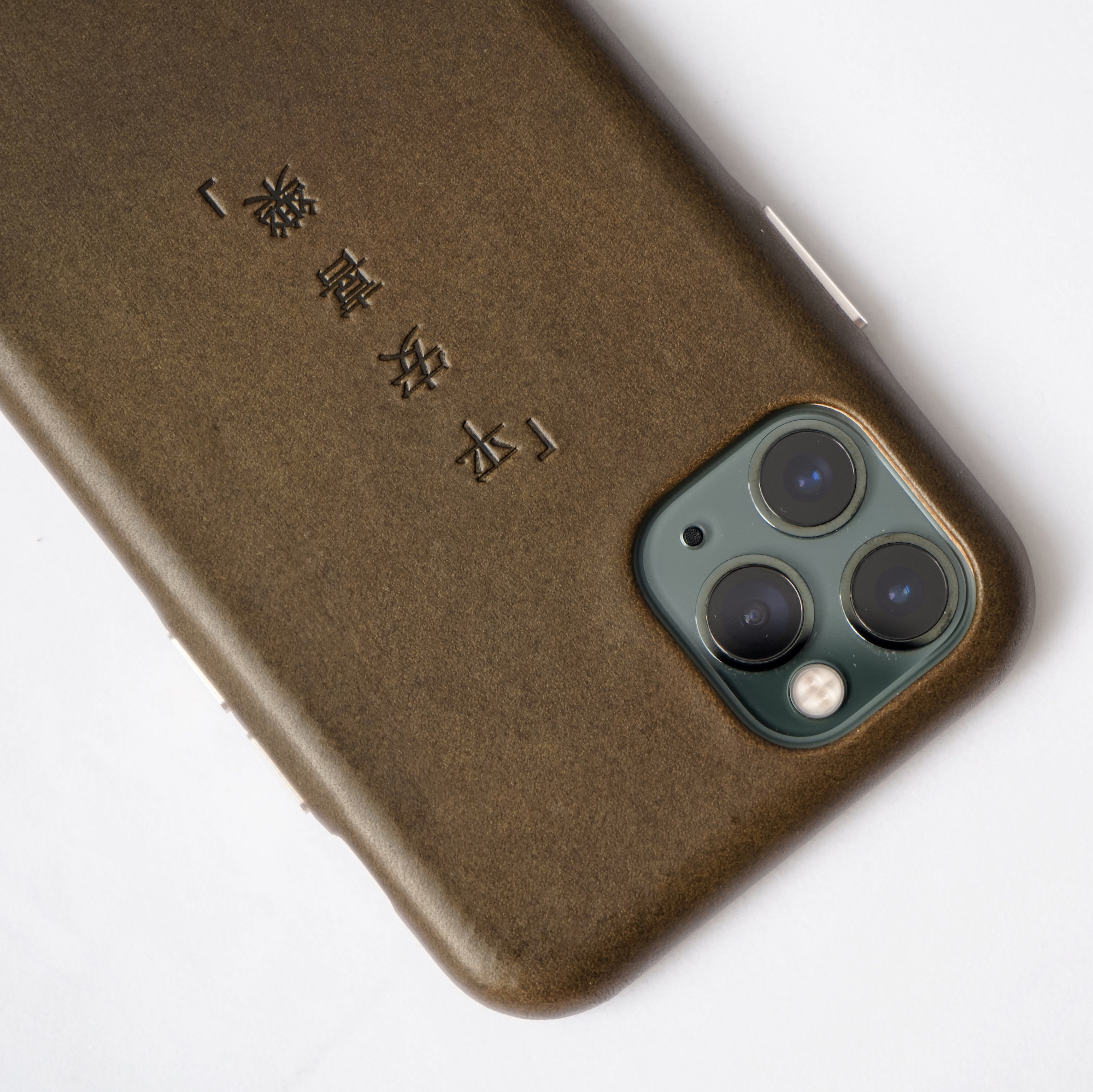 Wuzhi WUZHI® Square Genuine Leather Phone Case for iPhone 11Pro 11PM Leather Case Italian Cowhide