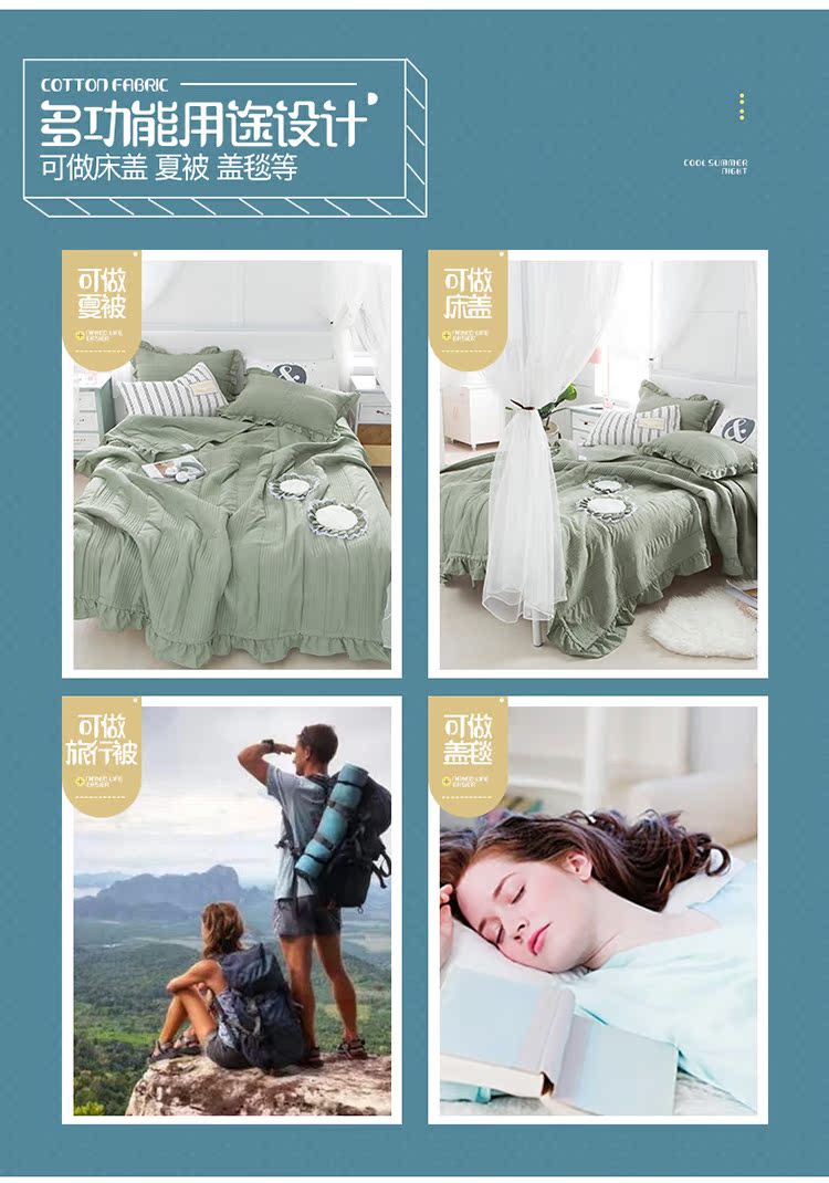 Tấm trải giường Hàn Quốc ba mảnh hoa thủ công châu Âu và Mỹ và được nhồi bông bằng tấm có thể giặt thảm trải giường thay đệm