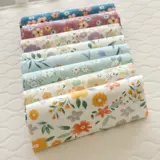 Хлопковая ткань, пуховик, юбка, простыня, цветочный принт