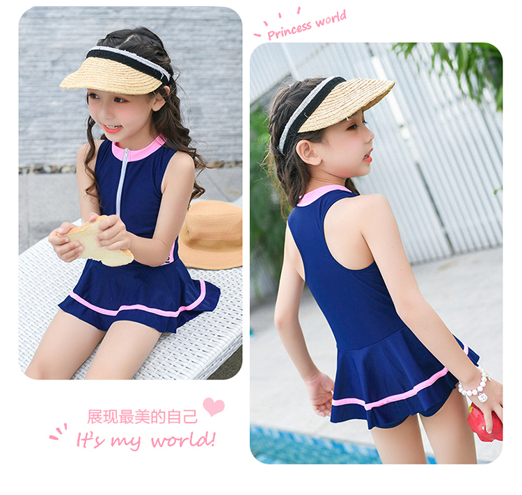 Đồ bơi bé gái 2019 dính liền với bé gái bảo thủ - Bộ đồ bơi của Kid đồ bơi trẻ con
