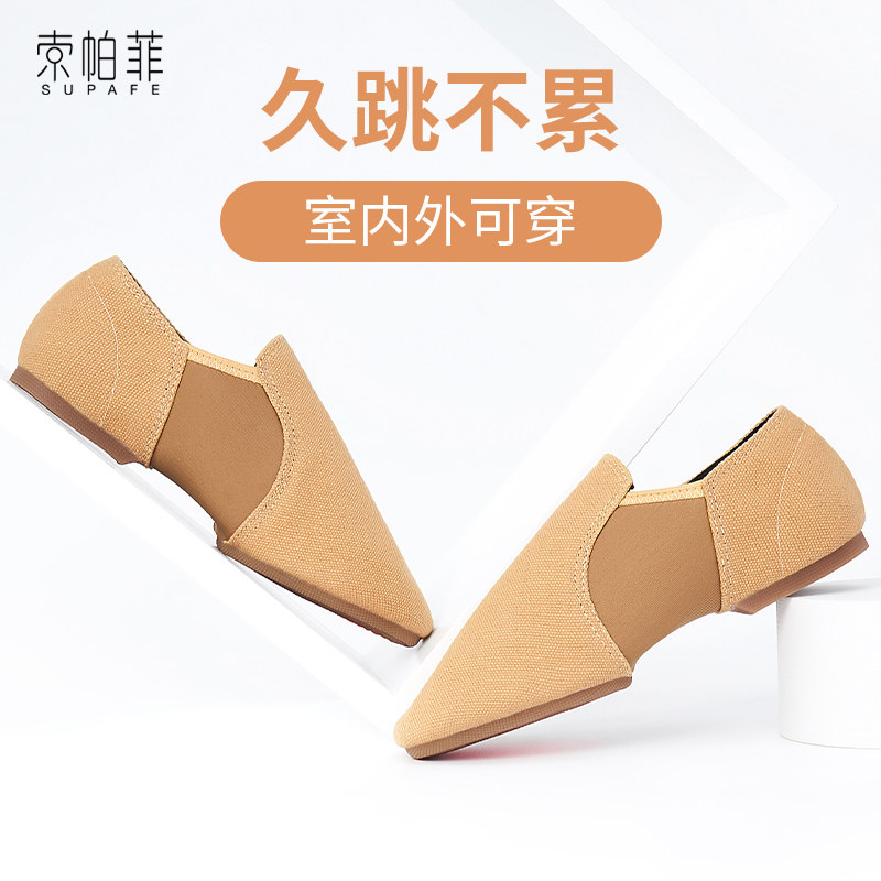 Soft Bottom Dance Shoes Teachers Special Shoes Female Exercises Classical Ballet Shoes Adult with Outdoor Dancing Body Clothes