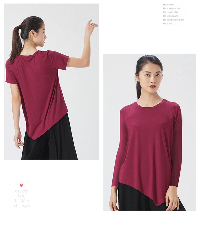 Nhảy hiện đại ngọn lỏng lẻo nữ trưởng thành nhảy thực hành quần áo màu đen cổ điển phương thức quần áo - Khiêu vũ / Thể dục nhịp điệu / Thể dục dụng cụ giày khiêu vũ nữ đẹp