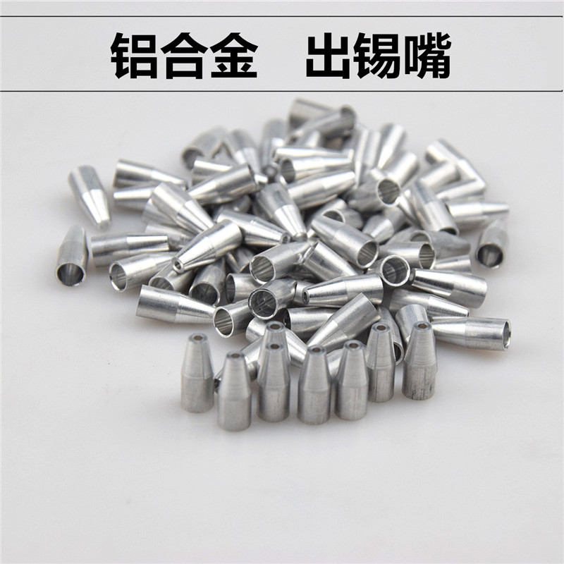 Soldering machine out of the tin head Tin feeder white out of the tin nozzle Teflon high temperature resistant tin nozzle Metal tin nozzle