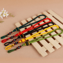 Hand-woven Wenplay pendant rope car keychain lanyard bag lanyard Jade pear rope