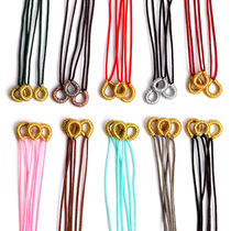 Hand woven coil DIY pineapple knot gold thread silver wire pull ring pull ring semi-finished pendant necklace bracelet coil