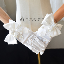 New super-fairy hand heartwing flower buds Bow Tie Gloves Bridal Wedding Accessories and Makeup Movie styling with makeup